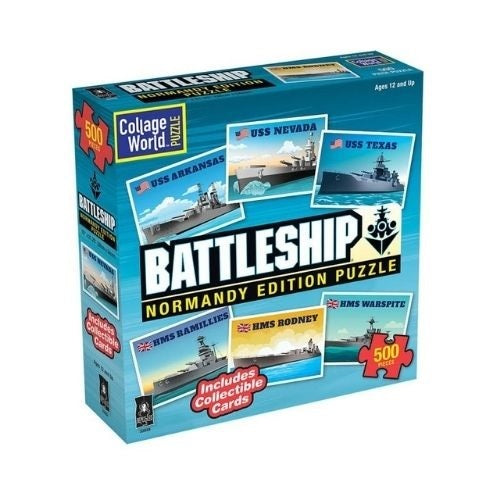 Hasbro Puzzle: Battleship - Normandy Edition (500pc) Board Game