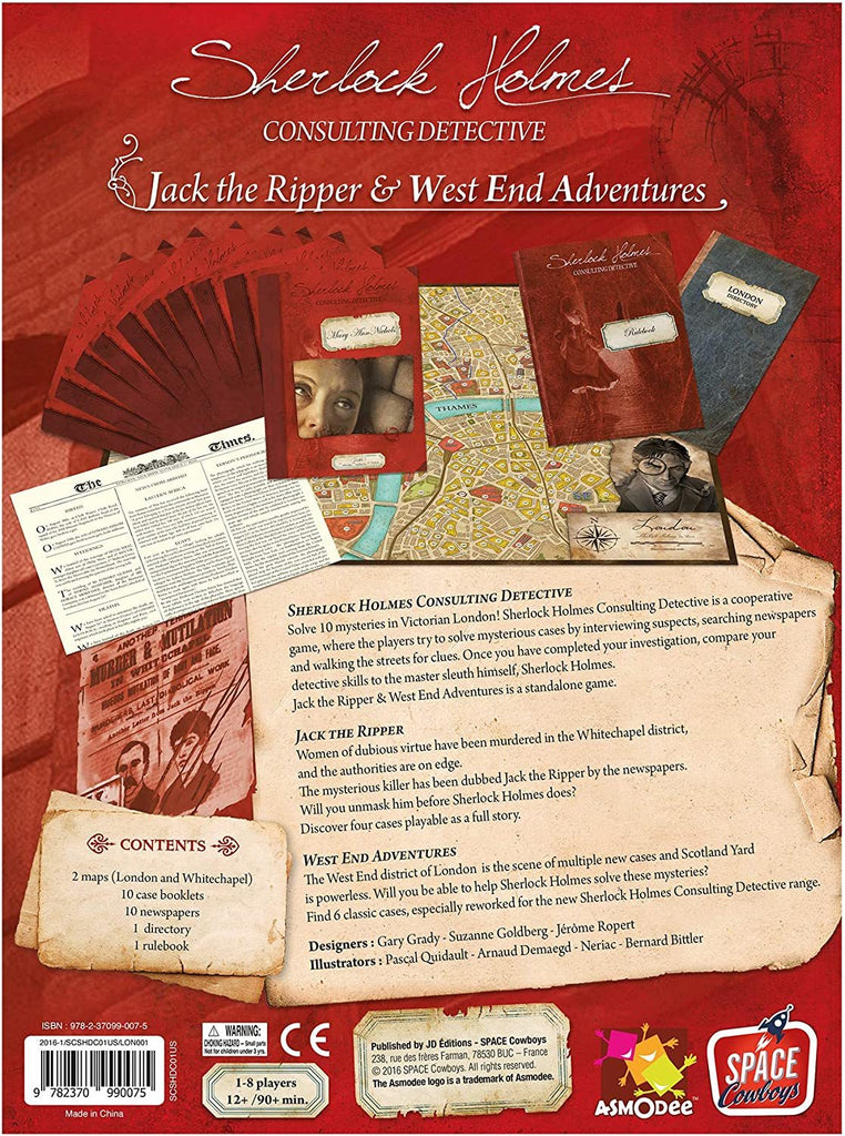 Sherlock Holmes, Consulting Detective: Jack the Ripper and the West End Adventures (Board Game)