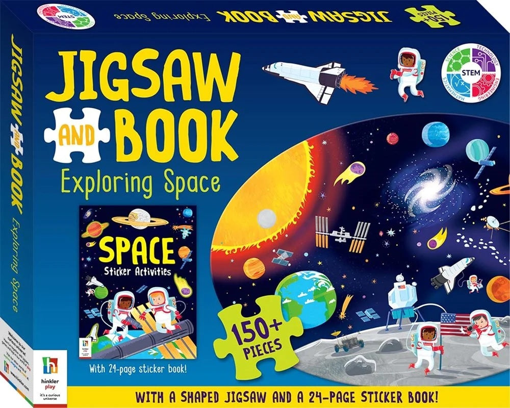 Hinkler: Exploring Space - Book & Jigsaw Board Game