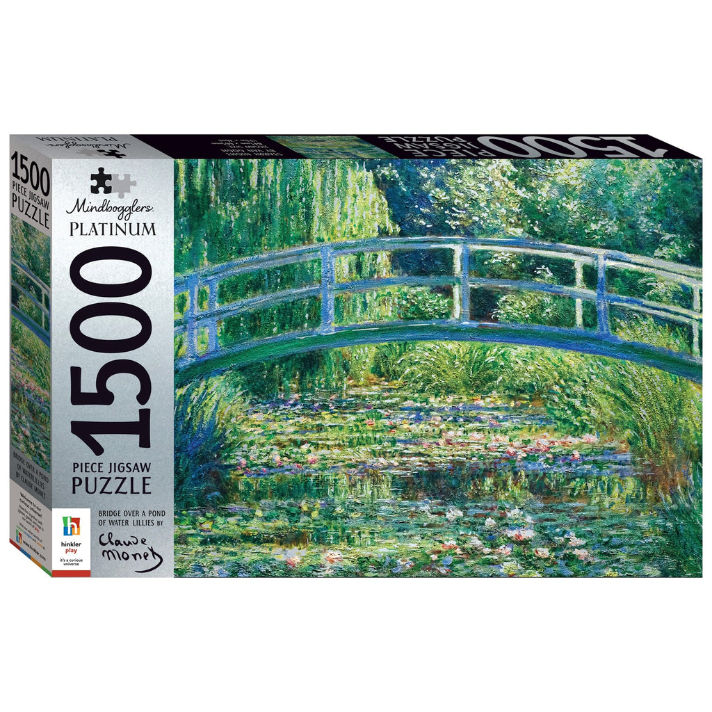 Mindbogglers Platinum: Bridge Over a Pond of Water Lilies (1500pc Jigsaw) Board Game