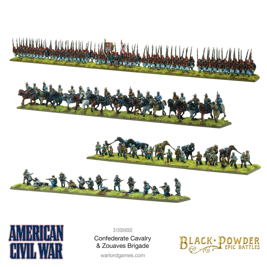 Black Powder Epic Battles: American Civil War - Confederate Cavalry & Zouaves Brigade