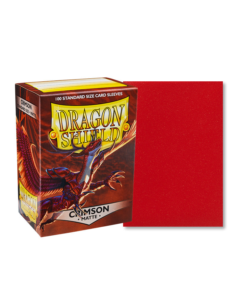 Dragon Shield: Matte Crimson Sleeves