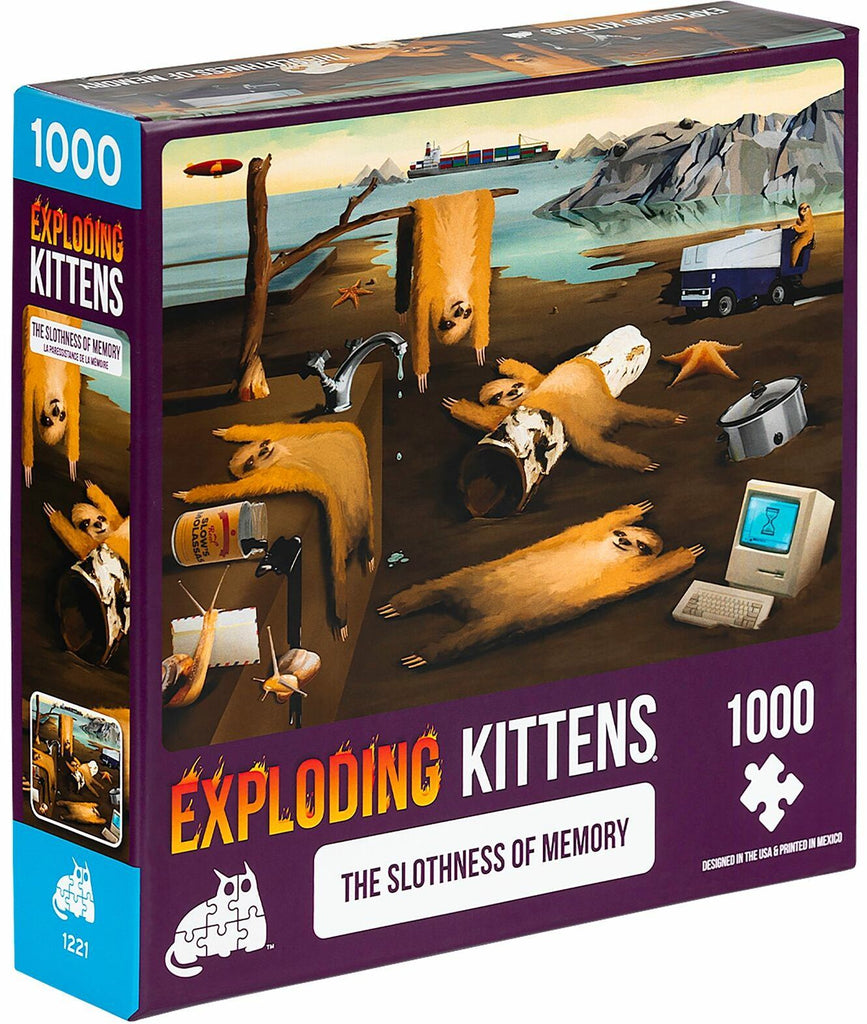 Exploding Kittens: Slothness of Memory (1000pc Jigsaw) Board Game