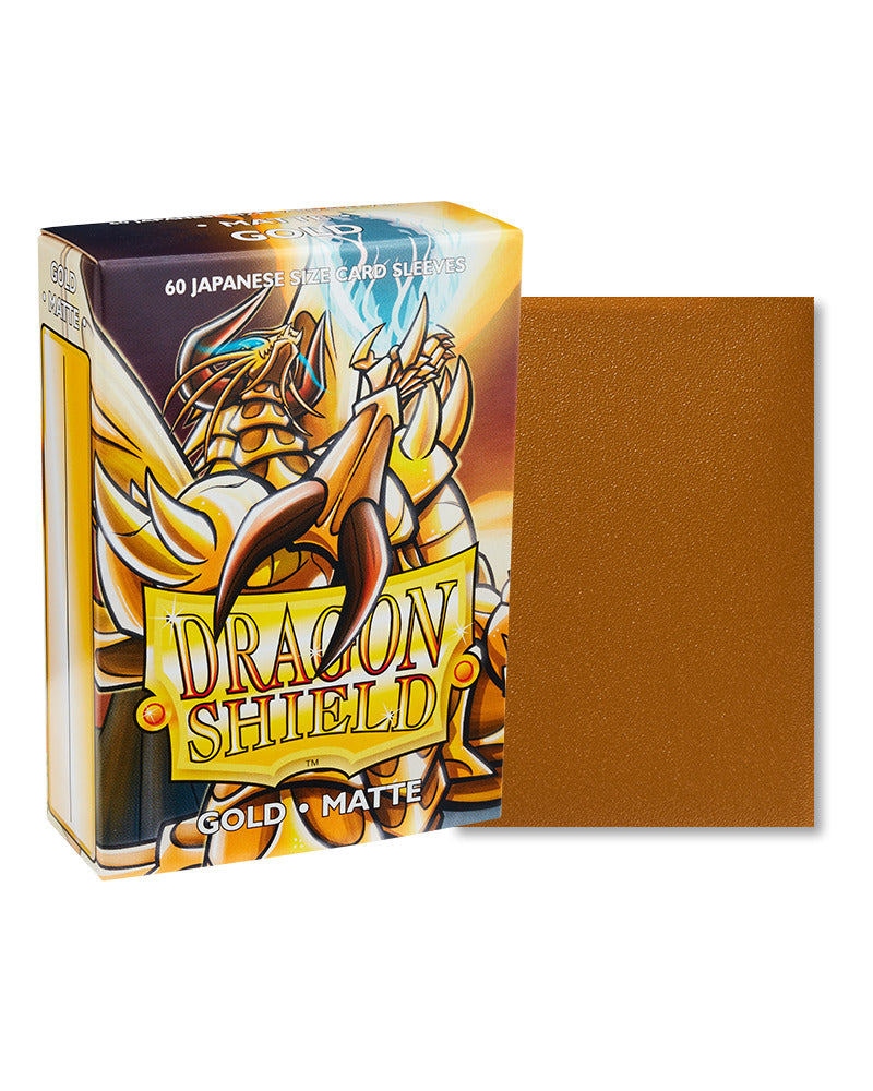 Dragon Shield: Matte Gold Sleeves - Japanese Size