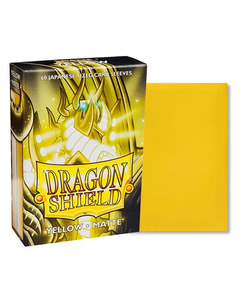 Dragon Shield: Matte Yellow Sleeves - Japanese Size