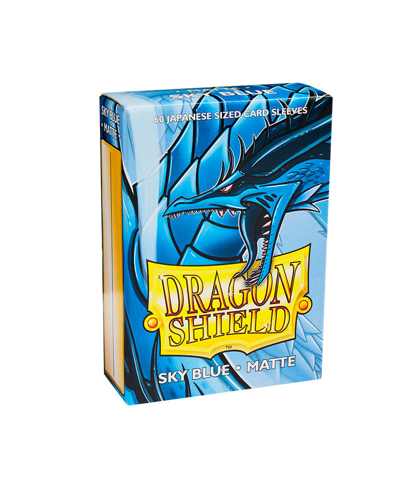 Dragon Shield: Matte Sky Blue Sleeves - Japanese Size