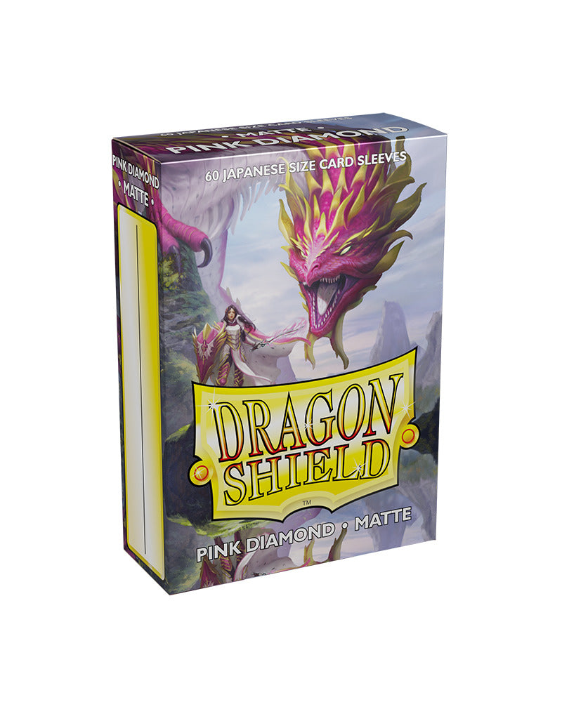 Dragon Shield: Matte Pink Diamond Sleeves - Japanese Size