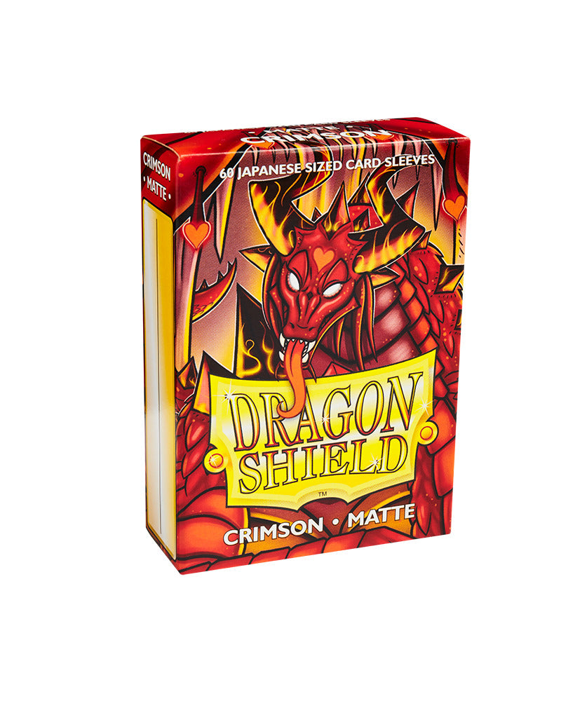 Dragon Shield: Matte Crimson Sleeves - Japanese Size