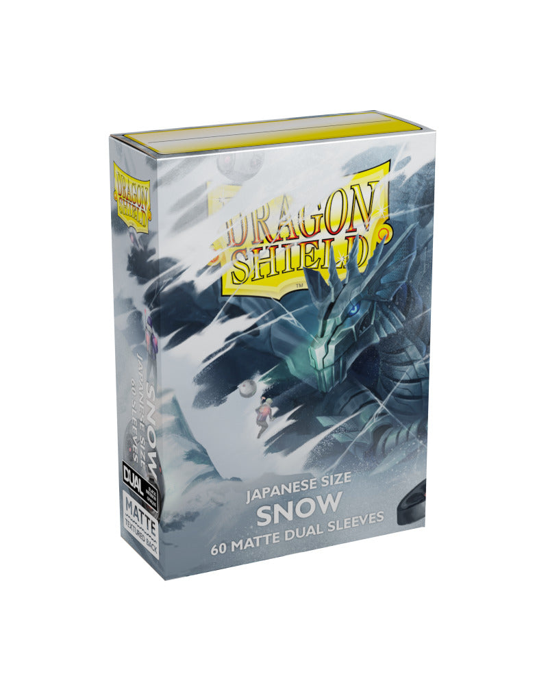 Dragon Shield: Dual Matte Snow Sleeves - Japanese Size