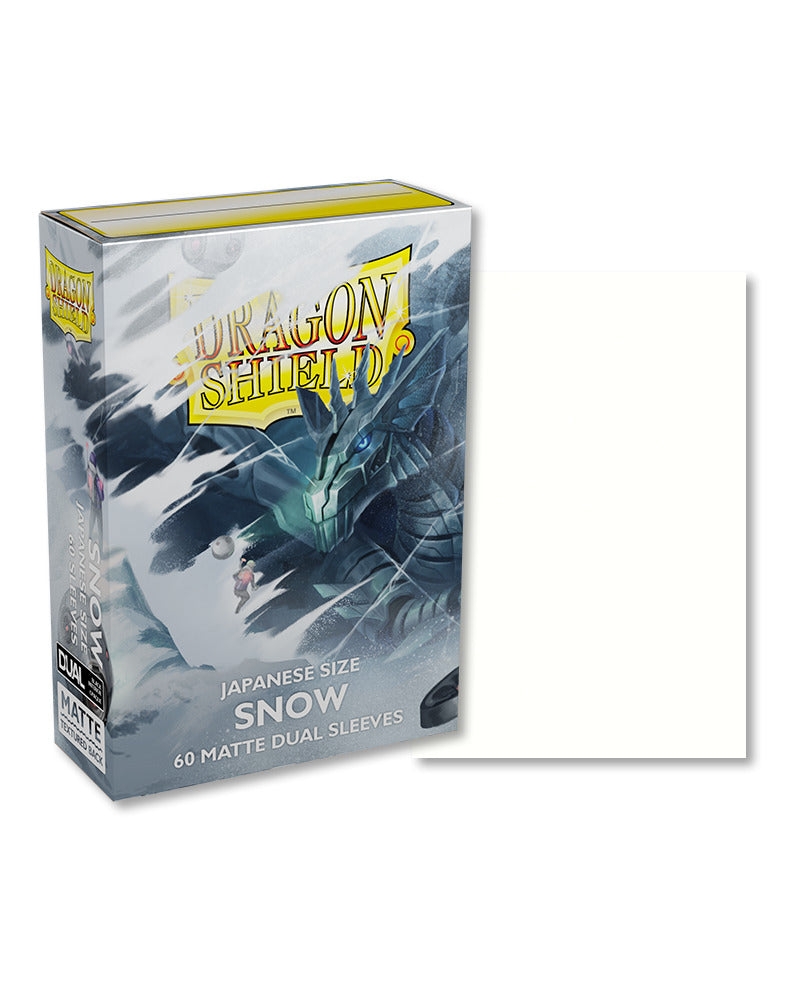 Dragon Shield: Dual Matte Snow Sleeves - Japanese Size