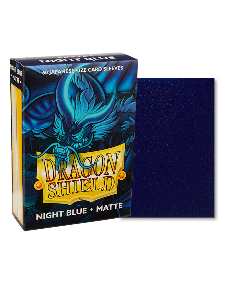 Dragon Shield: Matte Night Blue Sleeves - Japanese Size