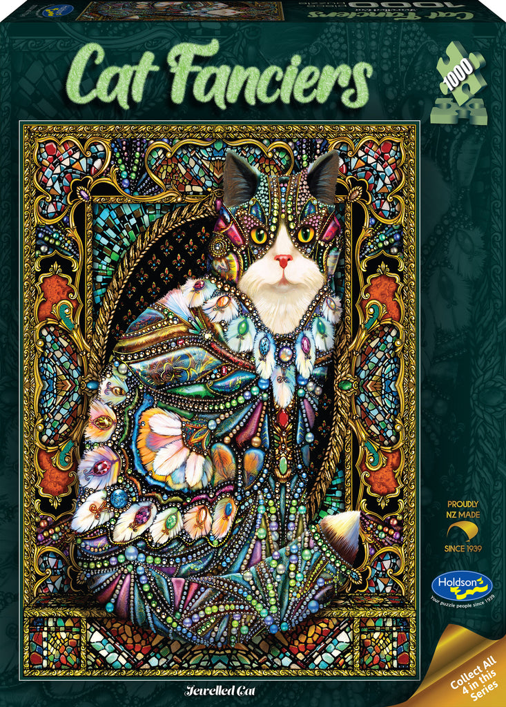 Cat Fanciers: Jewelled Cat (1000pc Jigsaw) Board Game