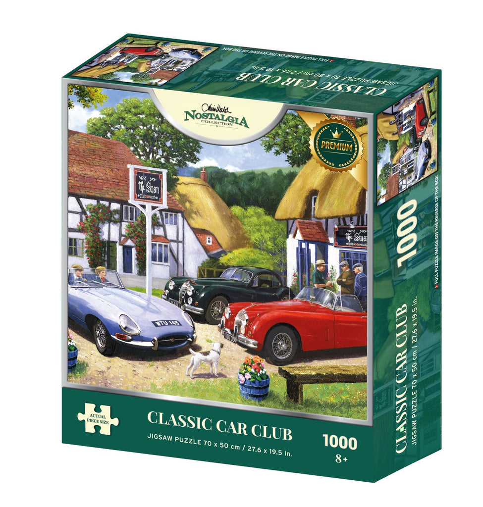 Nostalgia: Classic Car Club (1000pc Jigsaw) Board Game