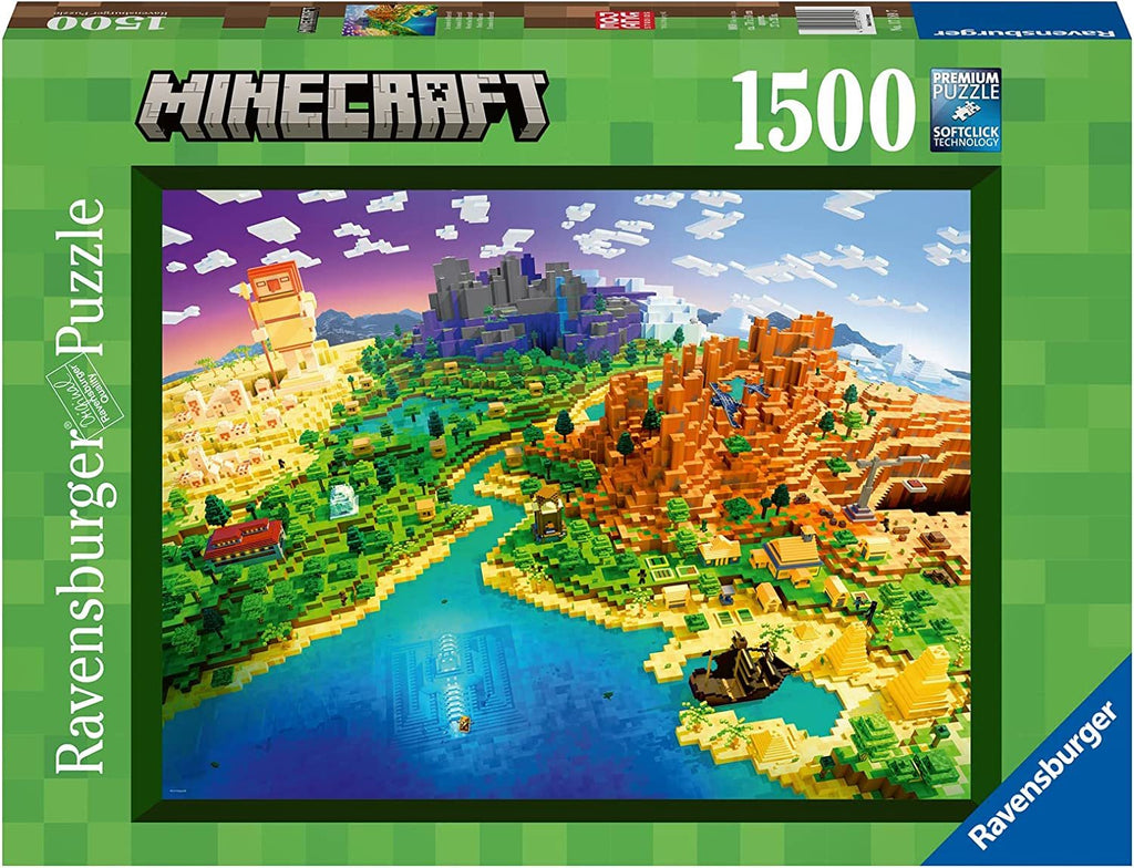 Ravensburger: Minecraft - World of Minecraft (1500pc Jigsaw) Board Game