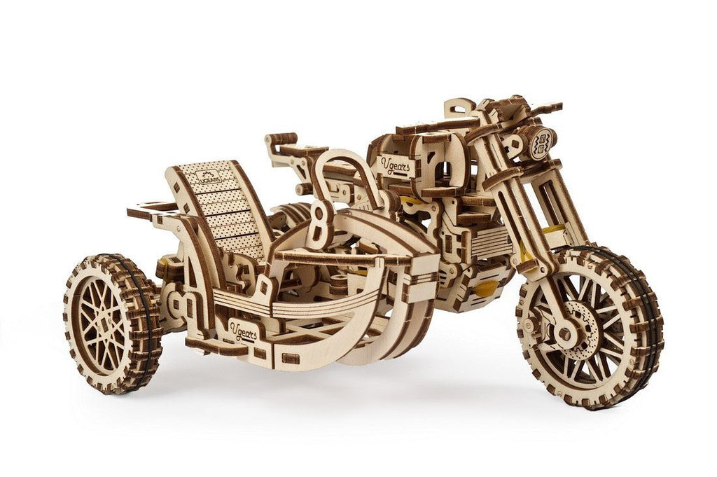 UGears: Scrambler UGR10 Motor Bike with Sidecar (380pc) Board Game