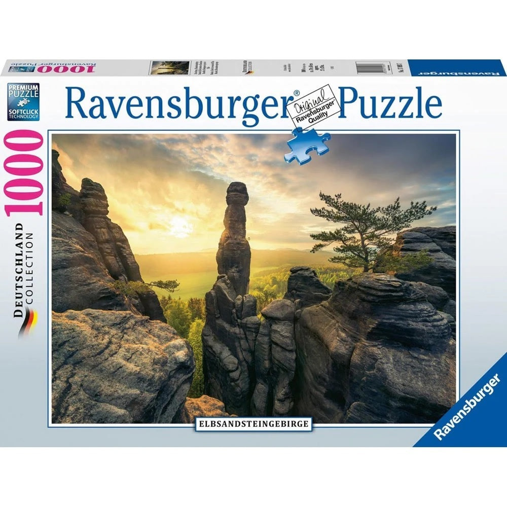 Ravensburger: Monolith, Elbe Sandstone Mountains (1000pc Jigsaw) Board Game