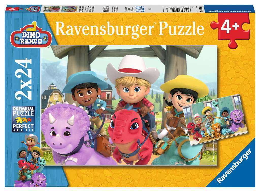 Ravensburger: Dino Ranch Friendship (2x24pc Jigsaws) Board Game