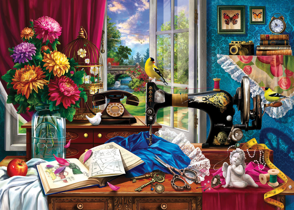 Window Wonderland: Needle & Thread (1000pc Jigsaw) Board Game