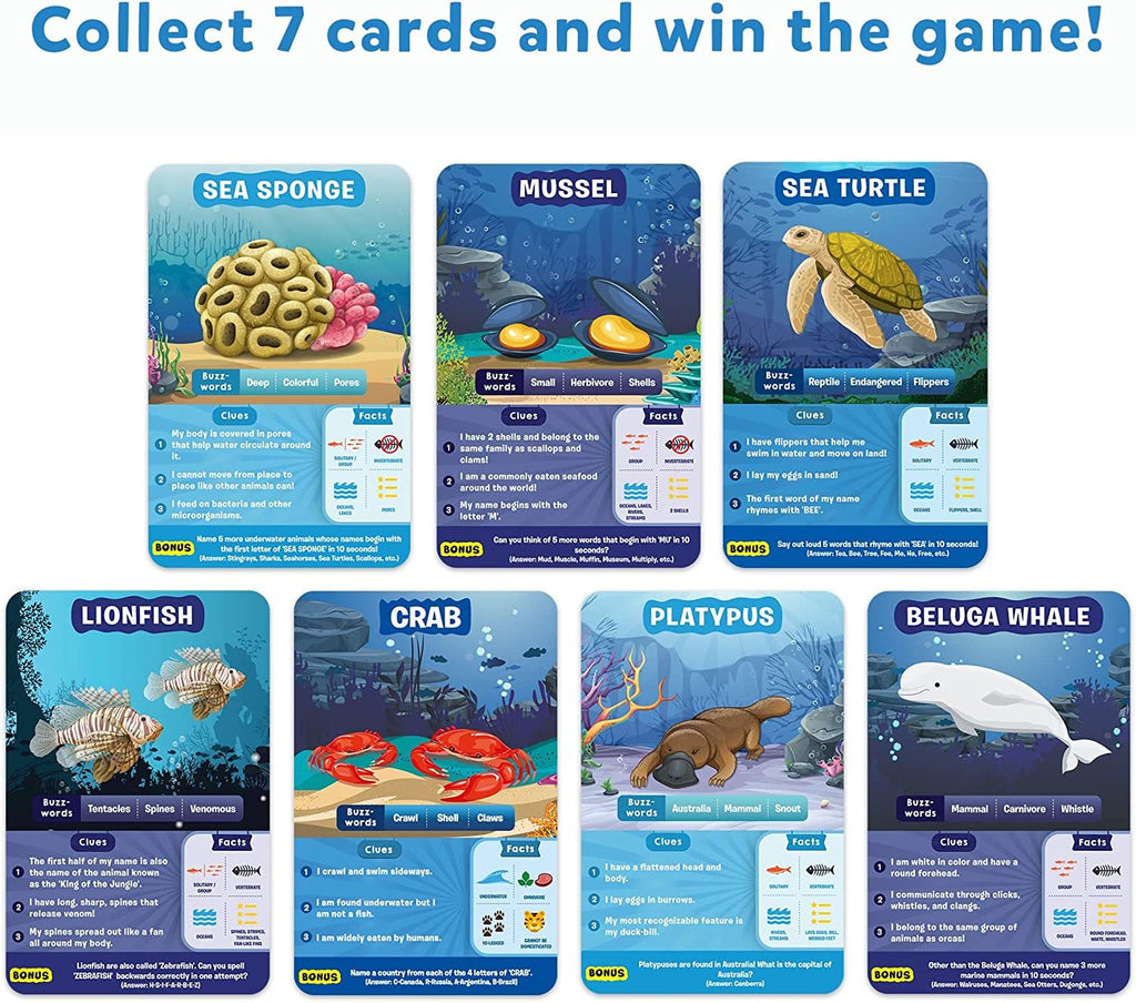 Skillmatics: Guess in 10 - Underwater Animals Board Game