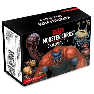 D&D Spellbook Cards Monster Deck 0-5 (179 cards)