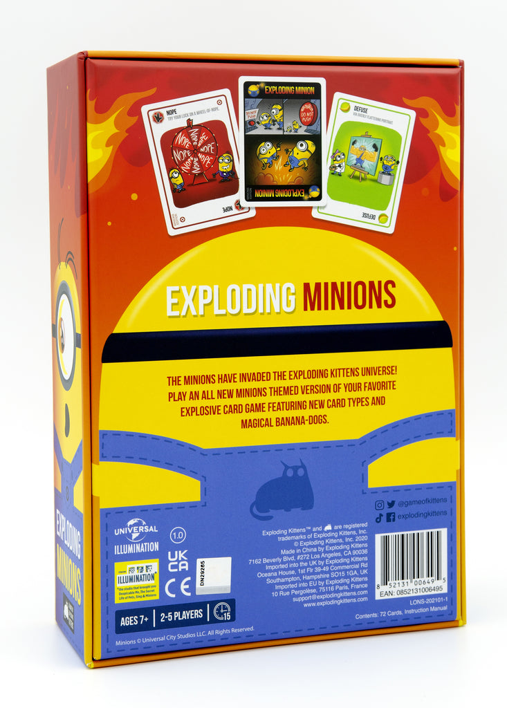 Exploding Minions (by Exploding Kittens) Board Game