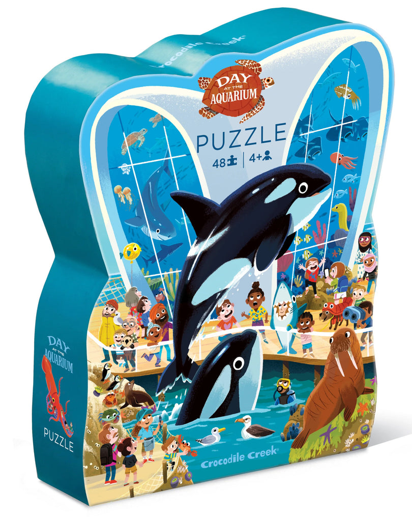 Crocodile Creek: Day at the Aquarium - 48-Piece Puzzle Board Game