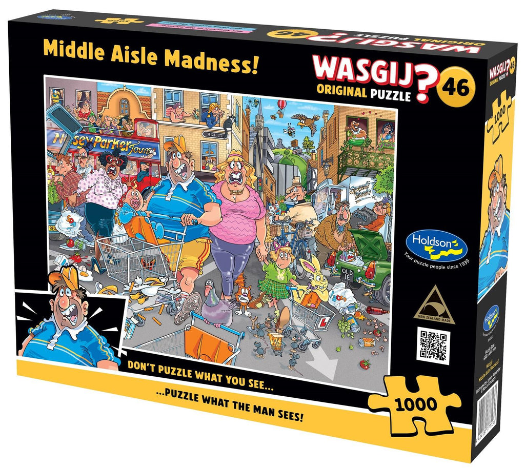 Wasgij Original #46: Middle Aisle Madness - Puzzle (1000pc Jigsaw) Board Game