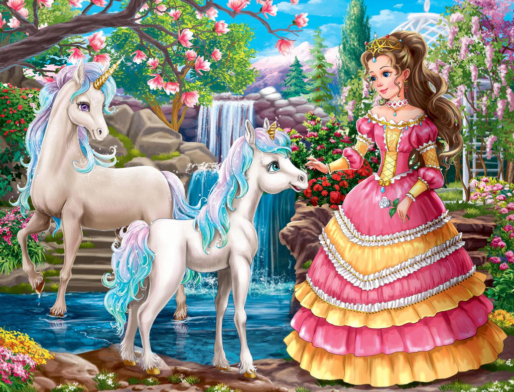 Holdson: Fairy & Princess - Frame Tray Puzzles (4x96pc Jigsaws) Board Game