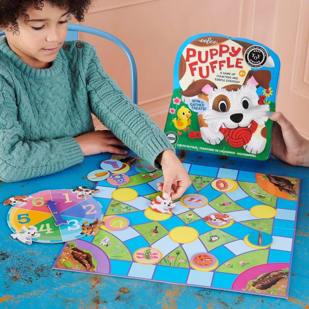 eeBoo: Puppy Fuffle Shaped Board Game