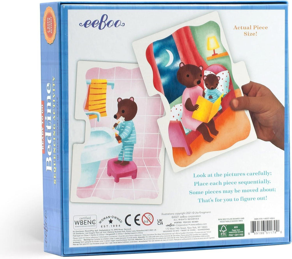 eeBoo: Ready to Go Puzzle - Bedtime Board Game