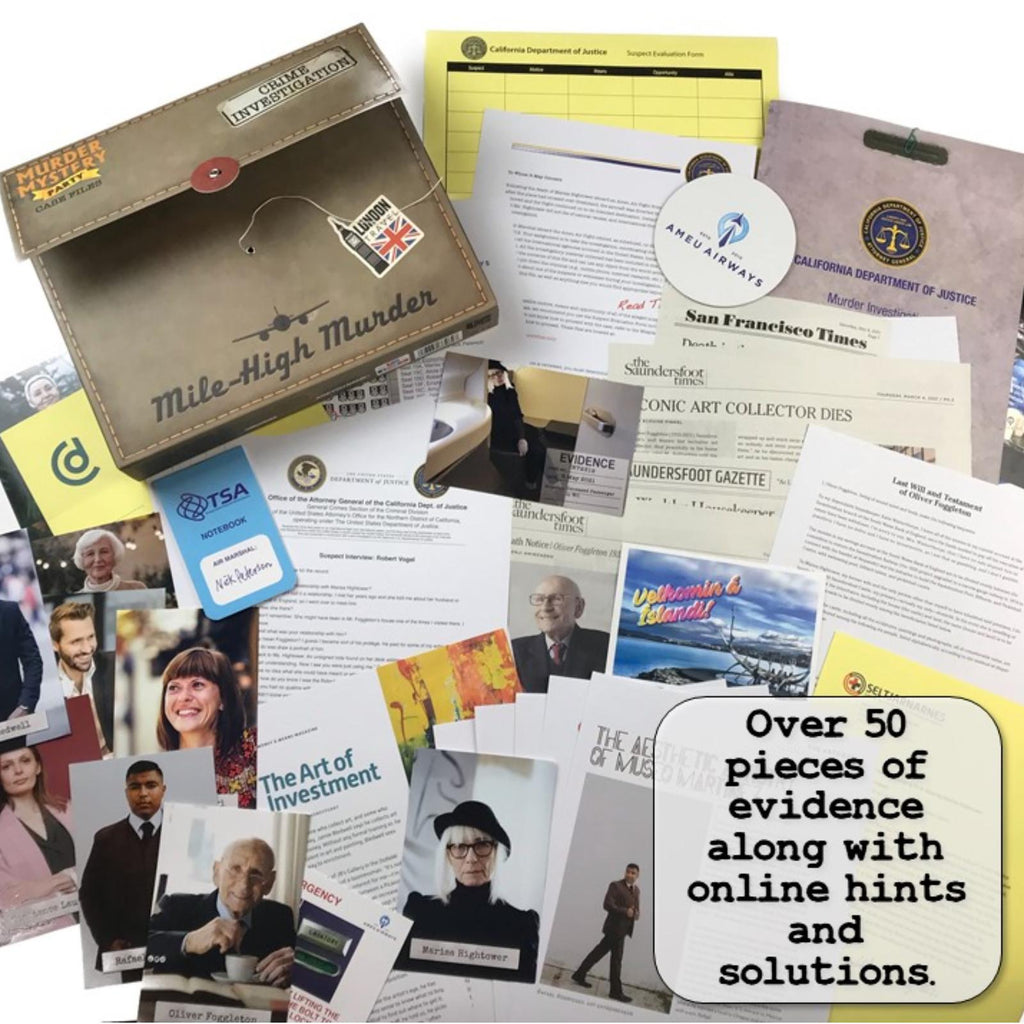 Murder Mystery Party: Case File - Mile High Murder Board Game