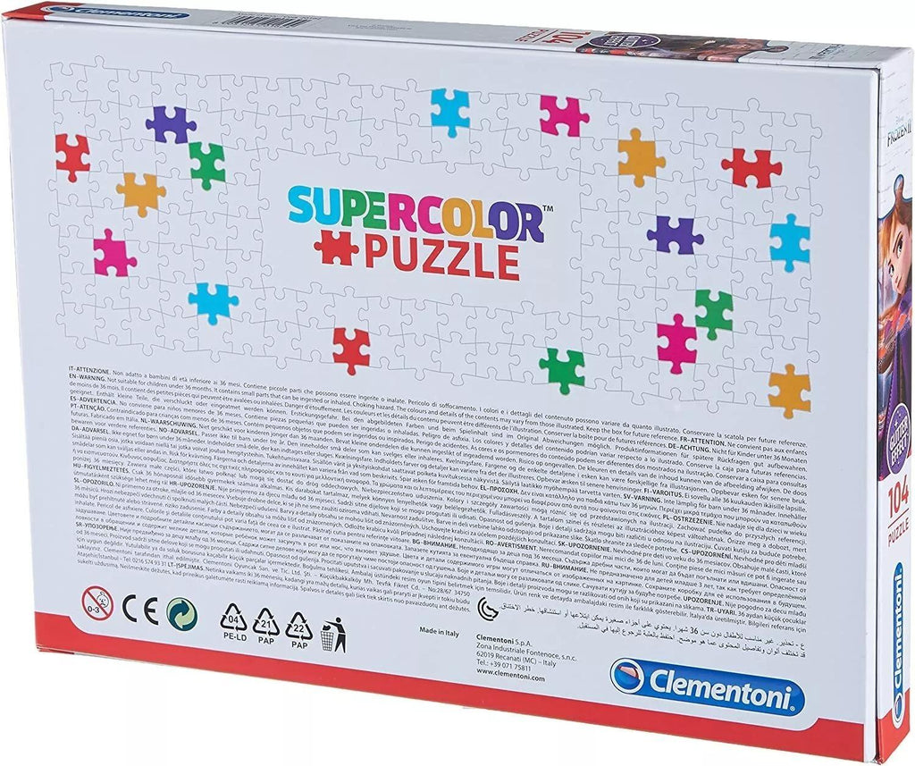 Clementoni: Frozen 2 Glitter Effect - Puzzle (104pc Jigsaw) Board Game