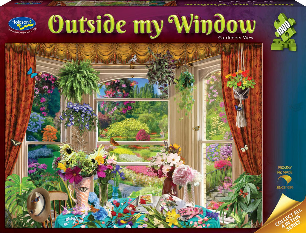 Holdson: Outside my Window - Gardeners View Puzzle (1000pc Jigsaw) Board Game