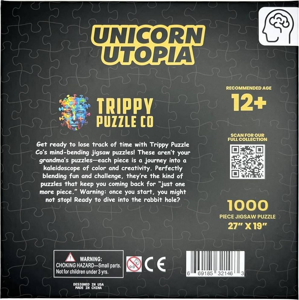 Trippy Puzzles: Unicorn Utopia Puzzle (1000pc Jigsaw) Board Game