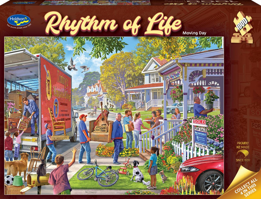 Holdson: Rhythm of Life -Moving Day Puzzle (1000pc Jigsaw) Board Game