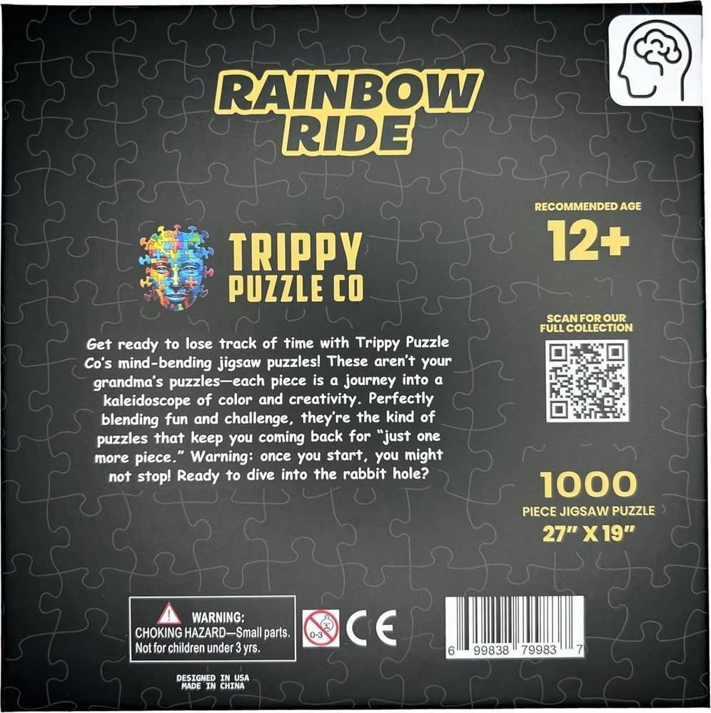 Trippy Puzzles: Rainbow Ride Puzzle (1000pc Jigsaw) Board Game