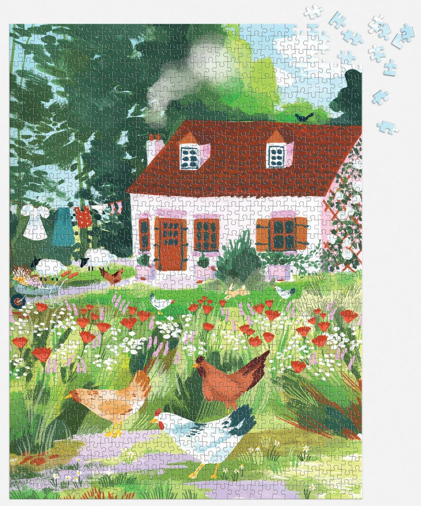 Galison: Cottage Wildflowers - 1000 Piece Puzzle Board Game