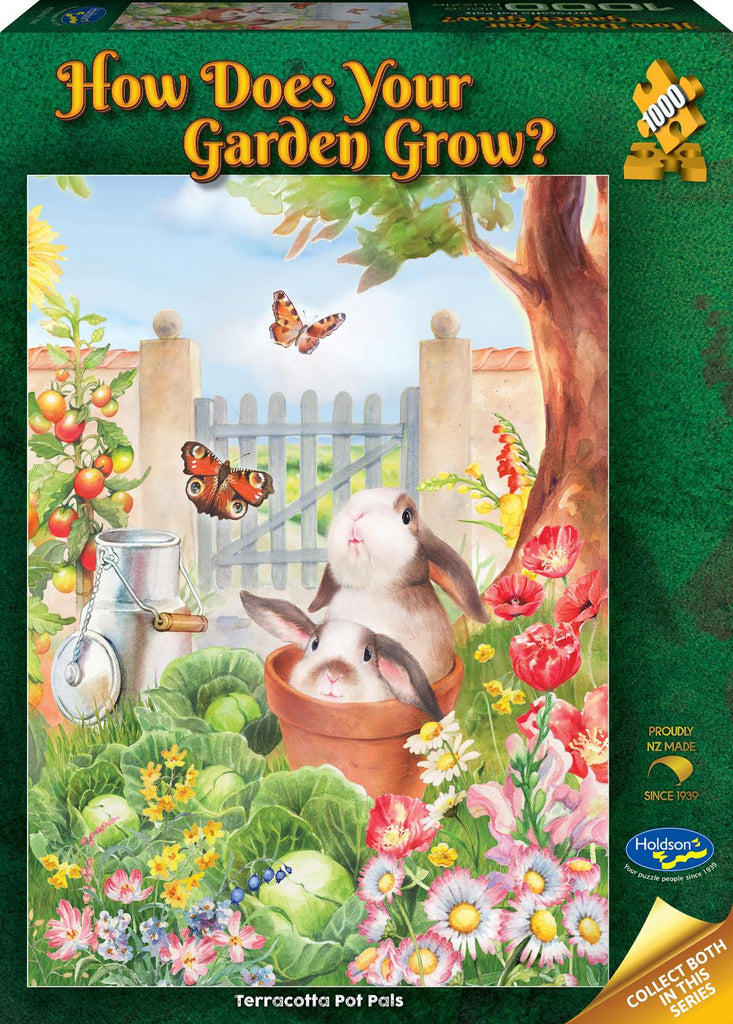 Holdson: How Does Your Garden Grow - Terracotta Pot Pals Puzzle (1000pc Jigsaw) Board Game