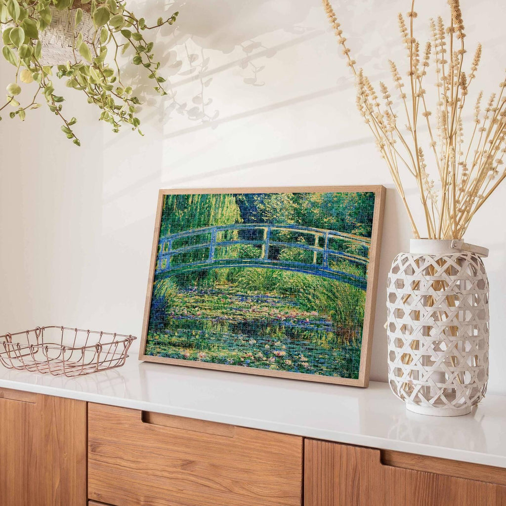 Hinkler: Mindbogglers Gold - Bridge Over a Pond of Water Lilies Puzzle (1000pc Jigsaw) Board Game