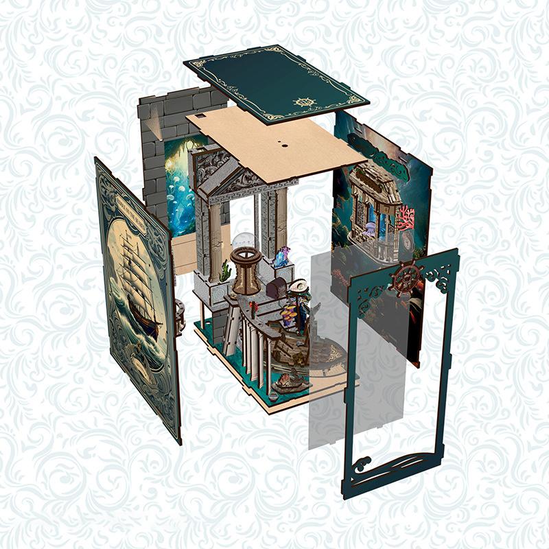 DIY Book Nook Kit with Light - Sea Explorer Board Game