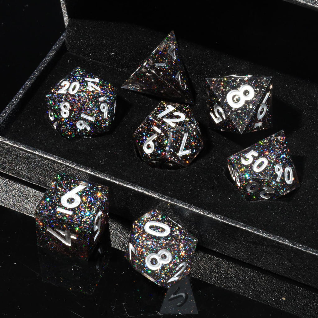 Dudley's Gallery - Warp Drive Sharp Edge Resin Dice Set
