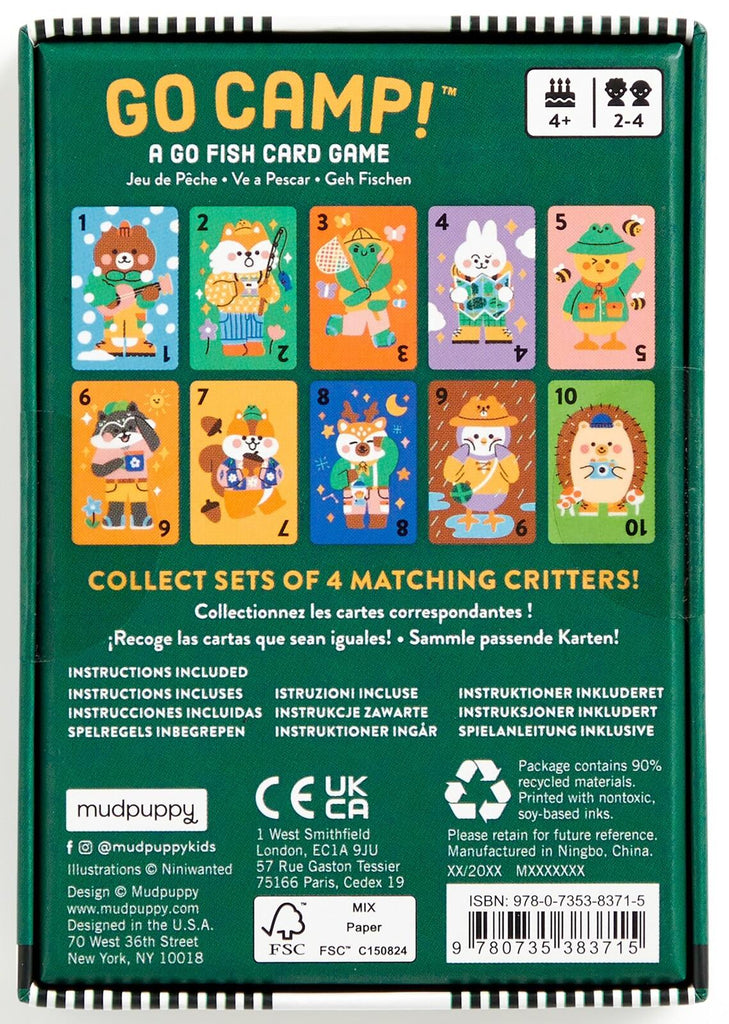 Mudpuppy: Go Camp Card Game