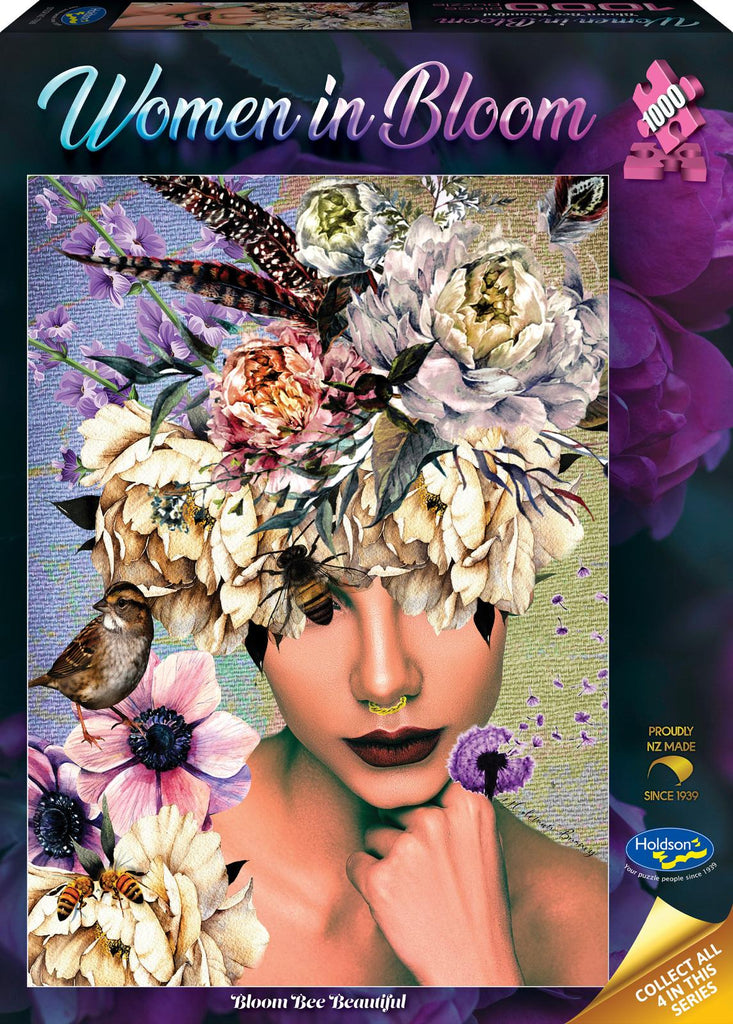 Holdson: Woman in Bloom - Bloom Bee Beautiful Puzzle (1000pc Jigsaw) Board Game