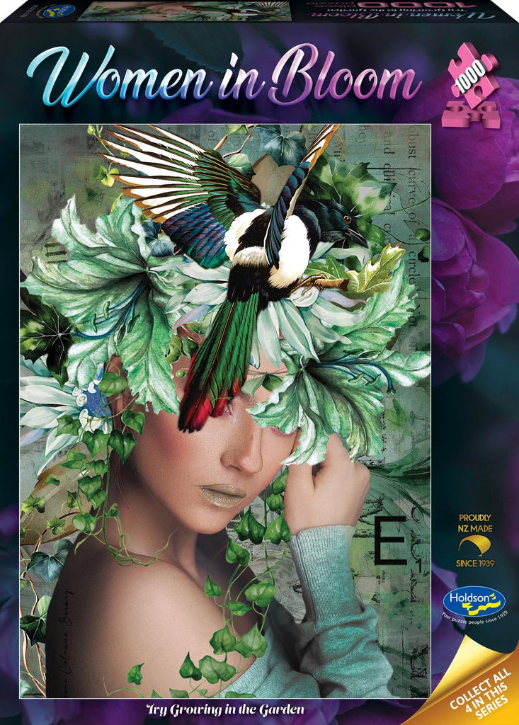 Holdson: Woman in Bloom - Ivy Growing in the Garden Puzzle (1000pc Jigsaw) Board Game