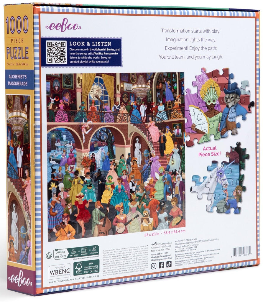 eeBoo: Alchemists Masquerade - Square Puzzle (1000pc Jigsaw) Board Game