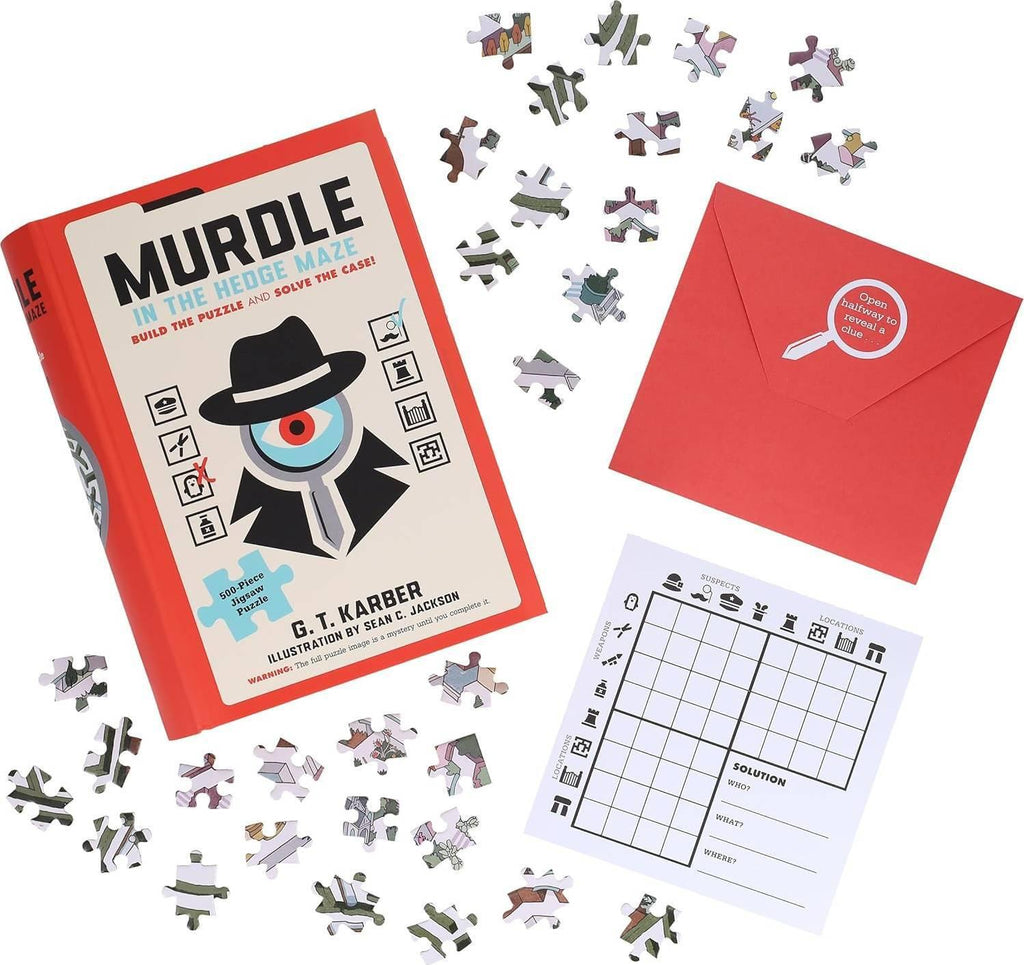 Chronicle Books: Murdle in the Hedge Maze Puzzle (500pc Jigsaw) Board Game