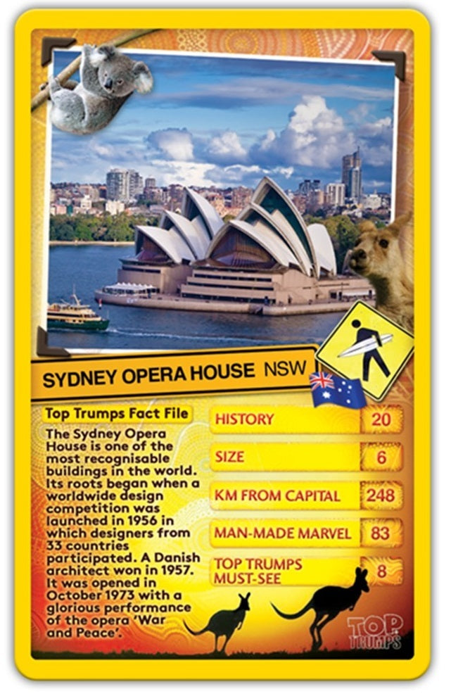 Top Trumps: Australia - Top 30 Things to See Board Game