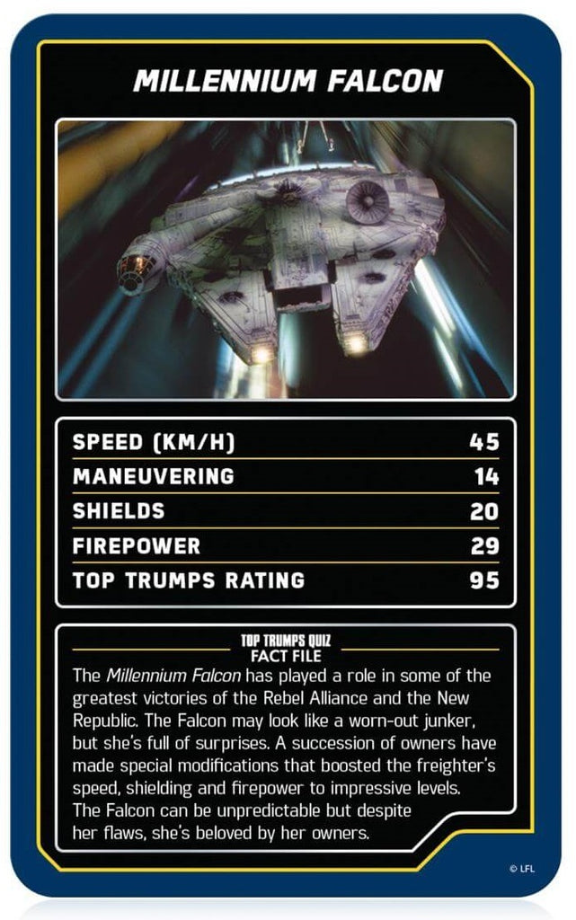 Top Trumps: Star Wars Starships Board Game