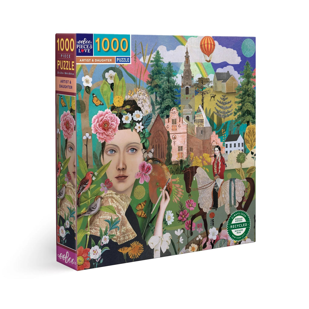 eeBoo: Artist and Daughter (1000pc Jigsaw) Board Game