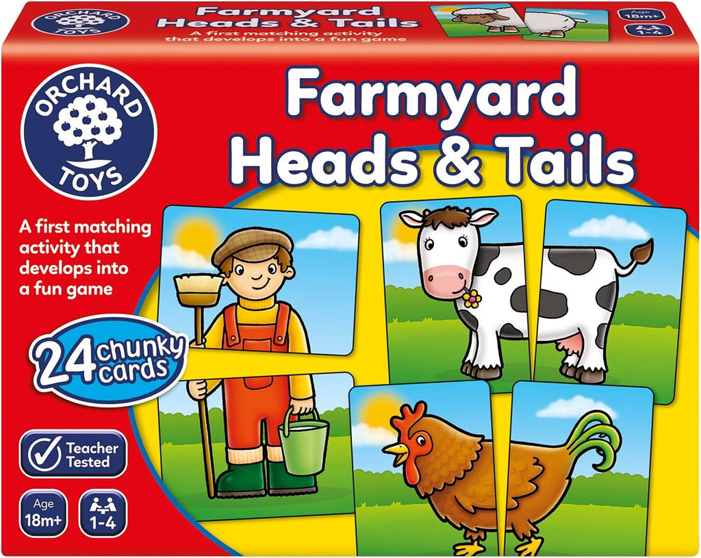 Orchard Toys: Farmyard Heads and Tails Board Game